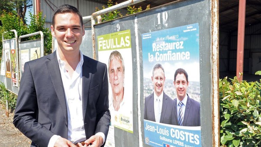 Etienne Bousquet-Cassagne, candidat FN au second tour de la législative partielle dans le Lot-et-Garonne, le 16 juin 2013 à Villeneuve-sur-Lot