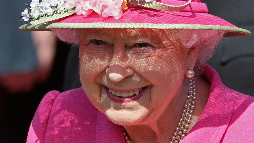 La reine Elisabeth II à Windsor le 20 avril 2016