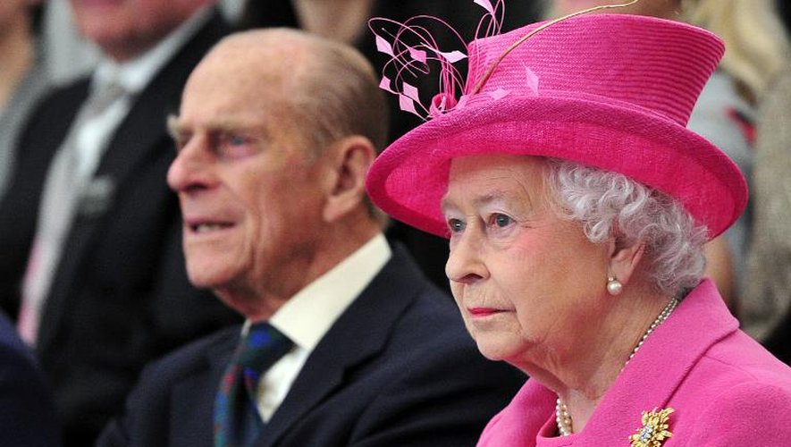 La reine Elizabeth II, et son époux, le prince Philip, à Londres le 21 mars 2014