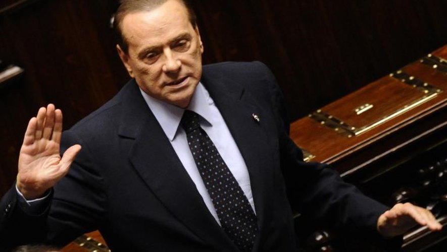 L'ancien chef du gouvernement italien Silvio Berlusconi, le 12 novembre 2011 à Rome