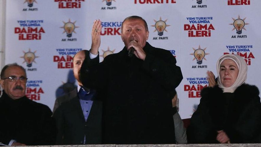 Le Premier ministre turc Recep Tayyip Erdogan, à Ankara le 31 mars 2014