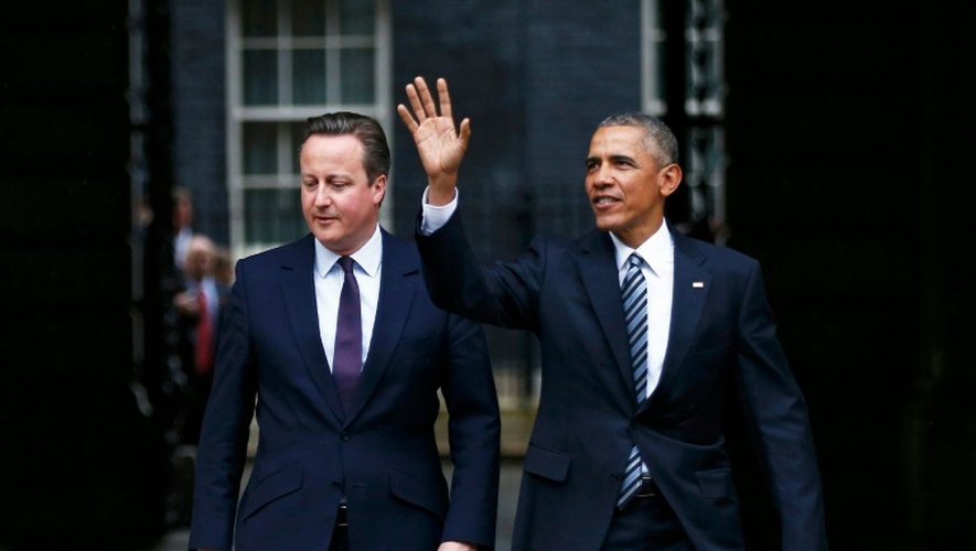 Barack Obama et David Cameron, à Londres le 22 avril 2016