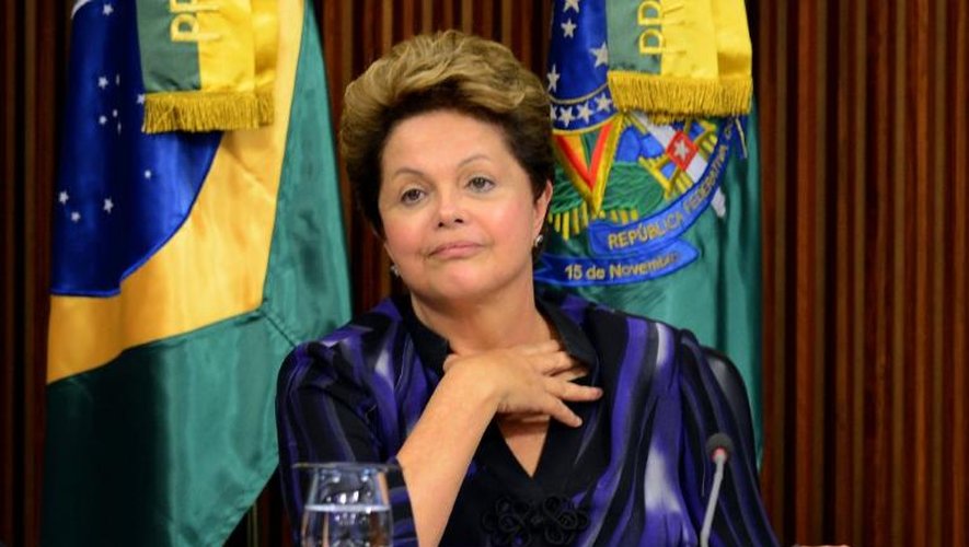 La présidente du Brésil, Dilma Rousseff, le 24 juin 2013 à Brasilia