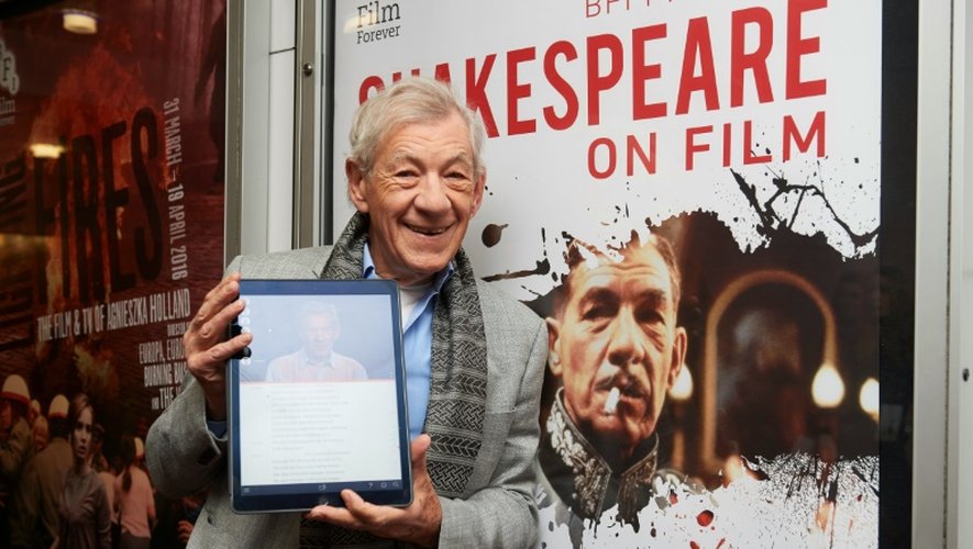 L'acteur britannique Ian McKellen, à Londres le 22 avril 2016