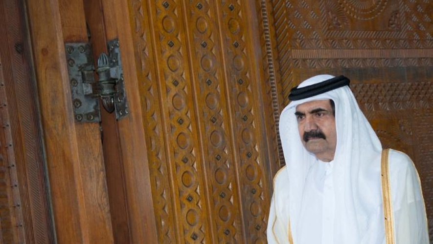 L'émir du Qatar, cheikh Hamad ben Khalifa Al Thani, le 23 juin 2013 à Doha
