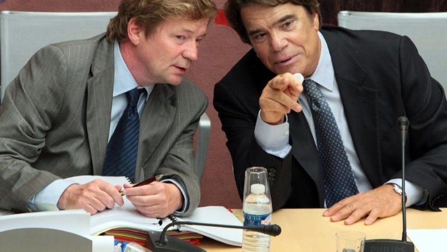 Maurice Lantourne et Bernard Tapie, le 10 septembre 2008 à l'Assemblée nationale