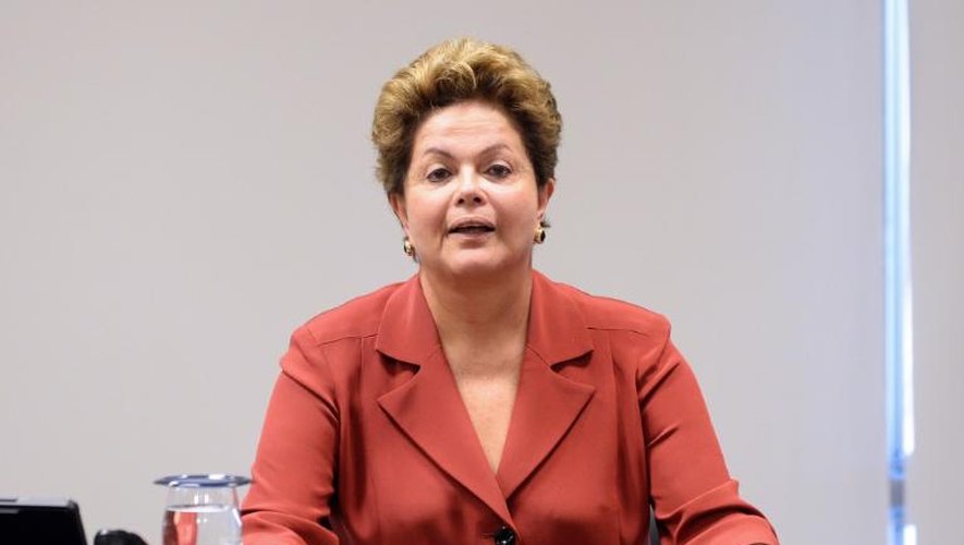 La présidente brésilienne Dilma Rousseff, le 25 juin 2013 à Brasilia