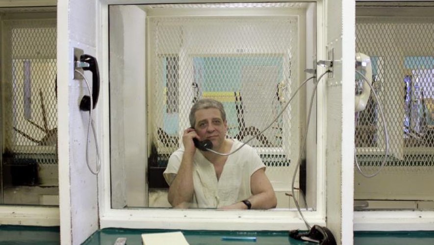 Henry "Hank" Skinner, condamné à mort pour un triple meurtre, est photographié le 21 mai 2013 dans la prison de Livingston au Texas