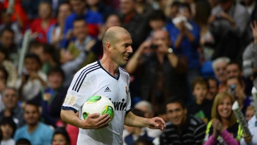 Zinedine Zidane lors d'un match de charité le 9 juin 2013 à Madrid