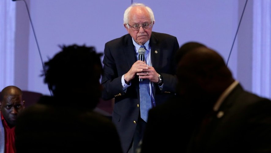 Le candidat à la primaire démocrate Bernie Sanders à Baltimore, le 23 avril 2016