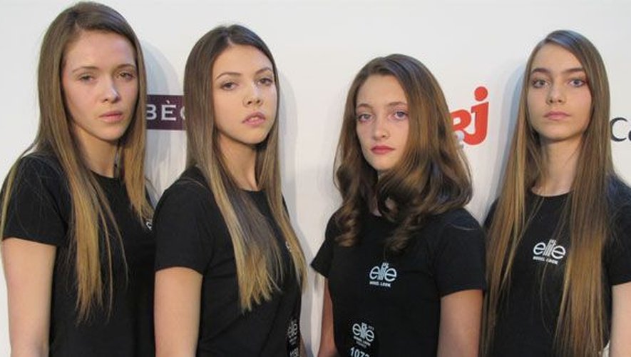 Les quatre candidates sélectionnées lors du casting qui s'est déroulé à Toulouse. Parmi elles, deux Aveyronnaises: Carla ( à gauche) et Julie ( à droite).