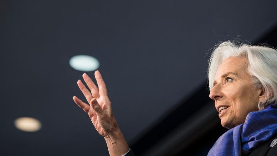 La diretcerice générale du Fonds monétaire international (FMI) Christine Lagarde le 2 avril 2014 à Washington