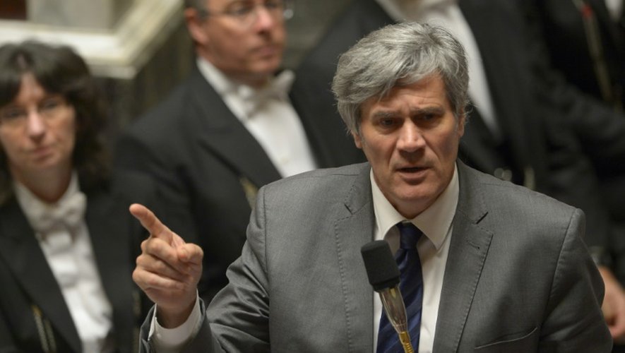 Stéphane Le Foll lors des questions au gouvernement le 4 avril 2016 à l'Assemblée nationale à Paris