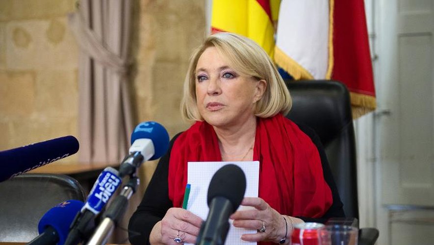 La maire d'Aix-en-Provence Maryse Joissains-Masini à Aix le 27 décembre 2013