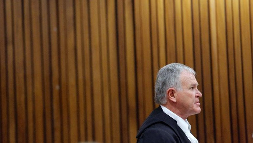 L'avocat de la défense Barry Roux, au tribunal de Pretoria, le 8 avril 2014