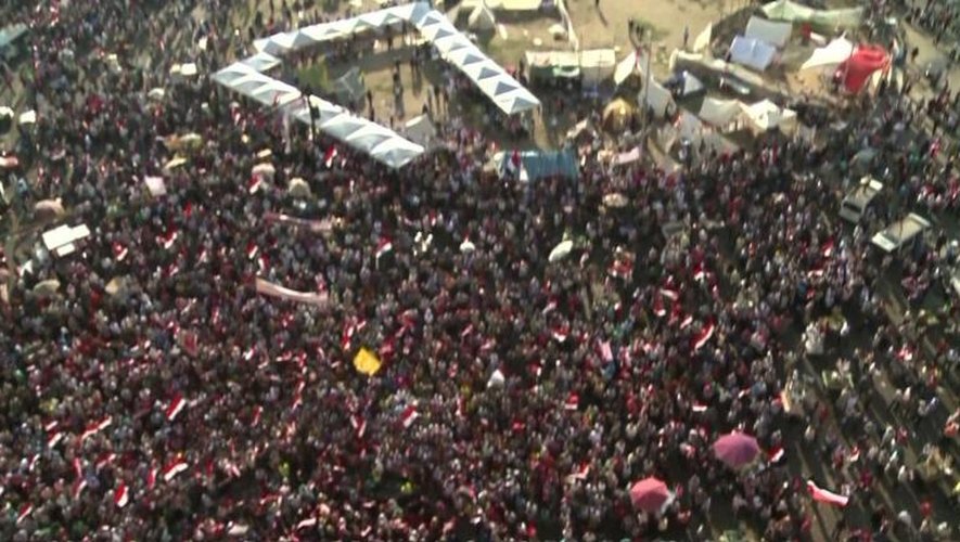 Egypte: des milliers d'anti-Morsi sur la place Tahrir