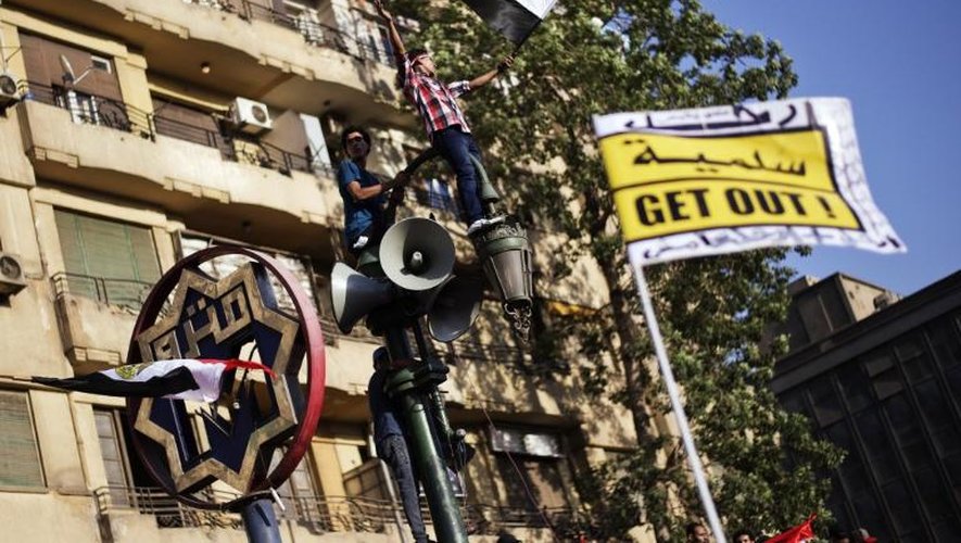 Un opposant au président Morsi manifeste au Caire, le 28 juin 2013