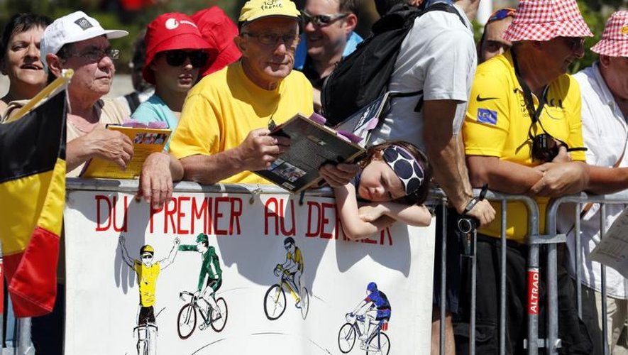 Le public au moment du départ de la 100 édition du Tour de France le 29 juin 2013 à Porto-Vecchio