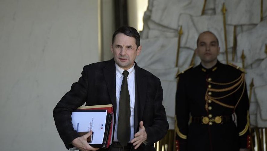 Thierry Mandon nommé secrétaire d'Etat chargé de l'Enseignement supérieur et de la Recherche, le 8 avril 2015 à la sortie du conseil des ministres