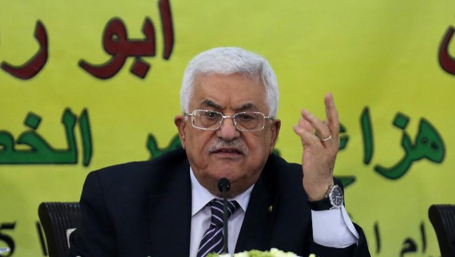 Le président palestinien Mahmoud Abbas, le 16 juin 2015 à Ramallah