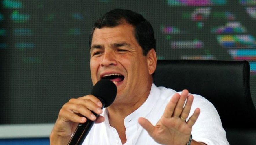 Le président équatorien Rafael Correa, le 29 juin 2013 à Quito