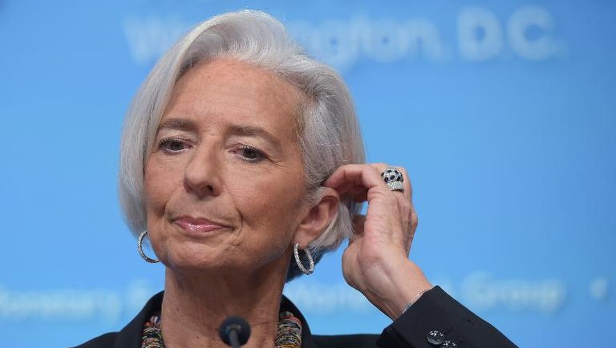 La directrice générale du FMI Christine Lagarde, à Washington le 10 avril 2014