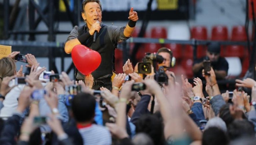 Bruce Springsteen en concert en Espagne à Gijon, le 26 juin 2013