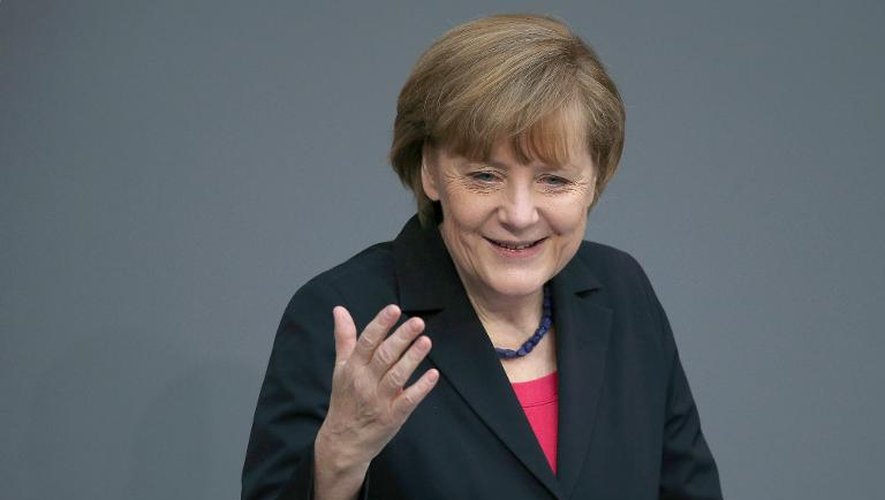 Angela Merkel, le 9 avril 2014 à Berlin