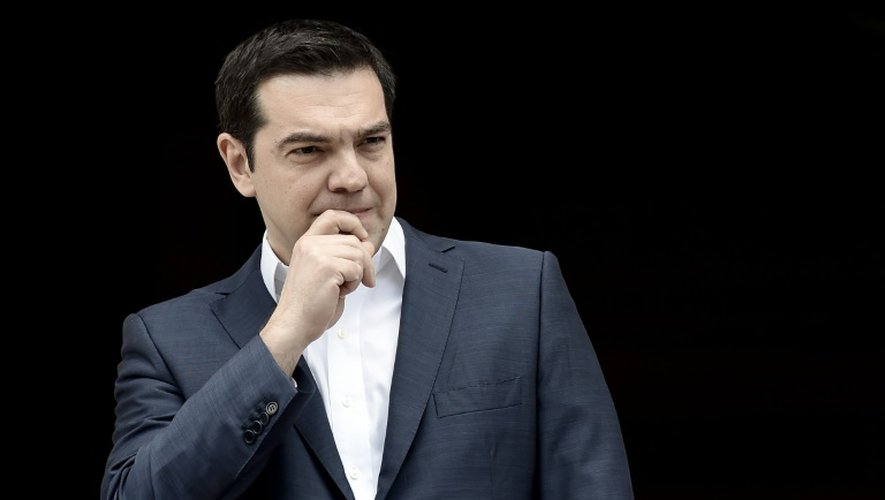 Le Premier ministre grec Alexis Tsipras à Athènes le 11 avril 2016