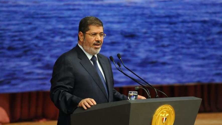 Le président Mohamed Morsi, le 10 juin 2013 au Caire