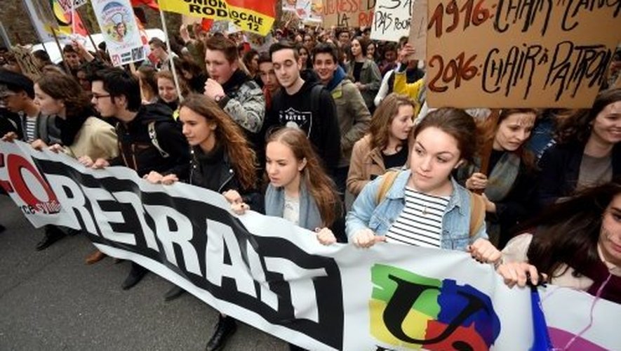 Plus de 5000 personnes avaient répondu à l'appel des syndicats, le 31 mars dernier à Rodez.