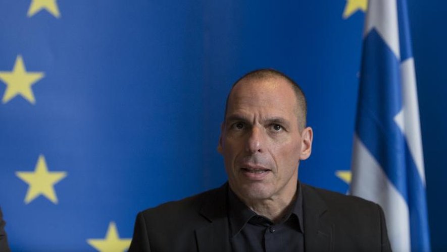Le ministre grec des Finances Yanis Varoufakis à Luxembourg, le 18 juin 2015