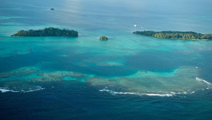 Vue d'îlots de l'archipel des îles Salomon