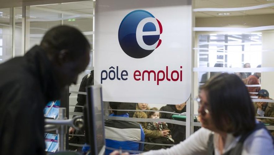 Un chômeur en rendez-vous dans une agence Pôle Emploi de Pantin, en banlieue parisienne