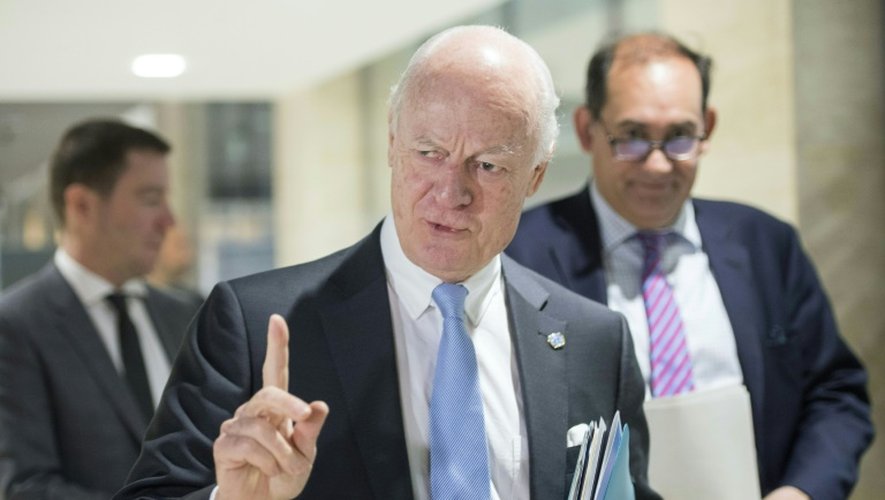 L'envoyé spécial de l'ONU sur la Syrie, Staffan de Mistura, le 27 avril 2016 à Genève