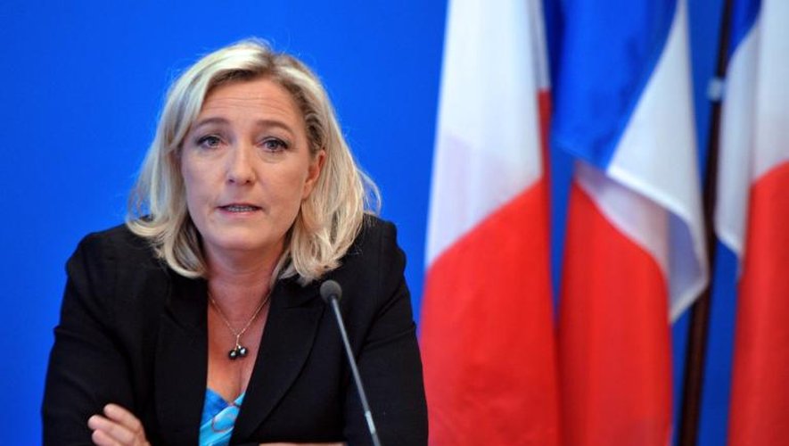L'eurodéputée Marine Le Pen, présidente du Front national, le 26 mars 2013 à Nanterre près de Paris