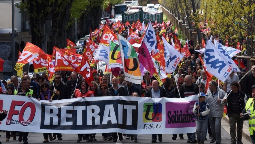 Près de 2000 personnes mobilisées à Rodez contre la loi travail