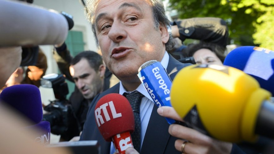 Michel Platini à son arrivée au tribunal arbitral du sport le 29 avril 2016 à Lausanne