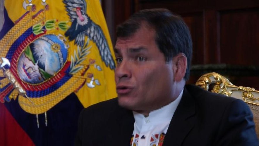 Snowden/Equateur: entretien de Correa à l'AFP. Durée: 01:27.