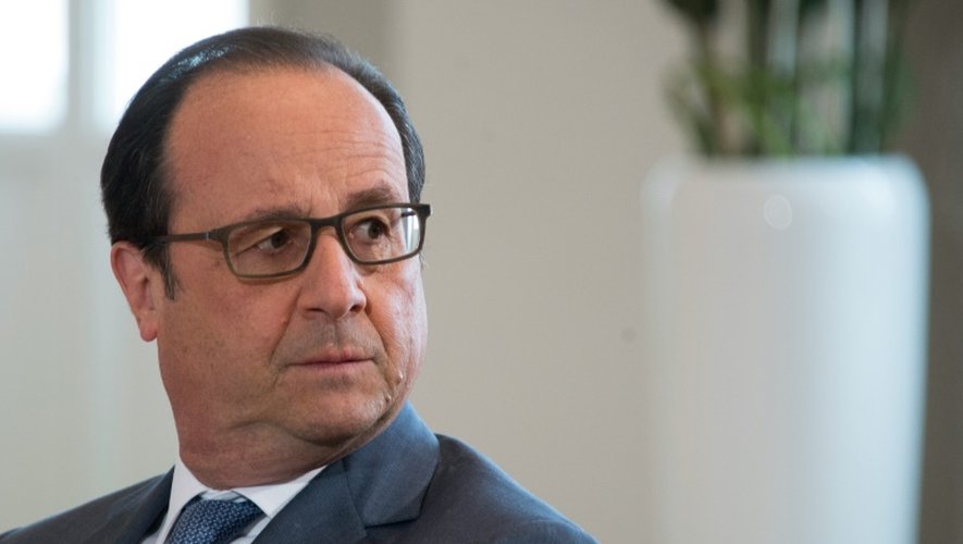 Le président François Hollande le 25 avril 2016 à Hanovre