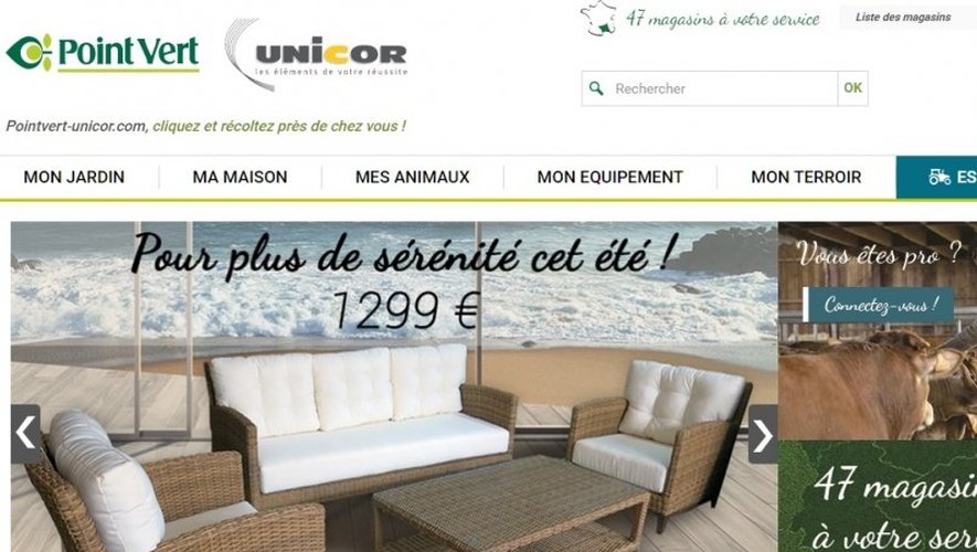 Le groupe Unicor lance son site marchand