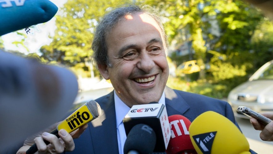 Michel Platini à son arrivée au tribunal arbitral du sport (TAS), le 29 avril 2016 à Lausanne