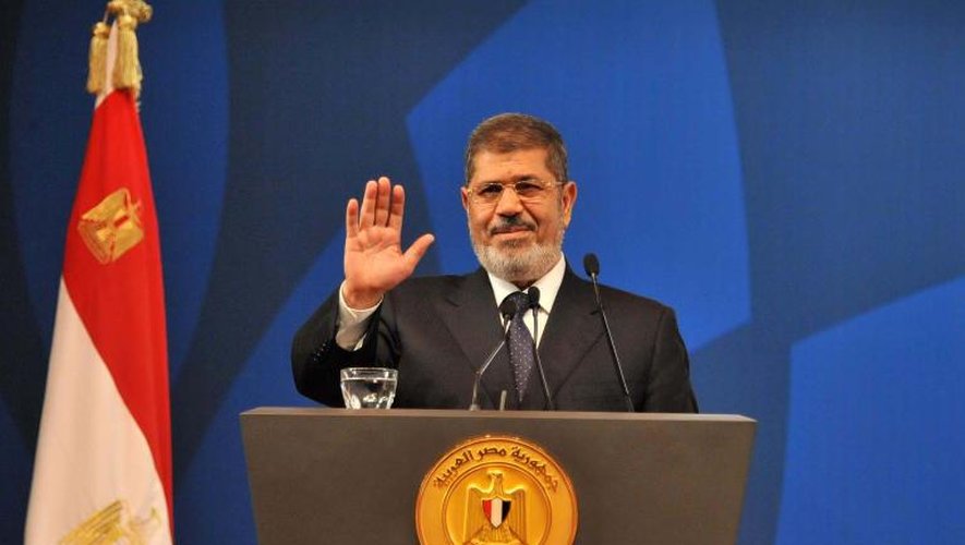 Le président égyptien Mohamed Morsi, le 3 juillet 2013 au Caire