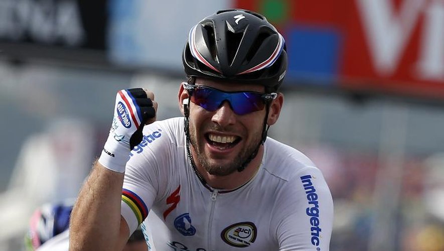 Le Britannique Mark Cavendish vainquer de la 5e étape du Tour de France le 3 juillet 2013 à Marseille