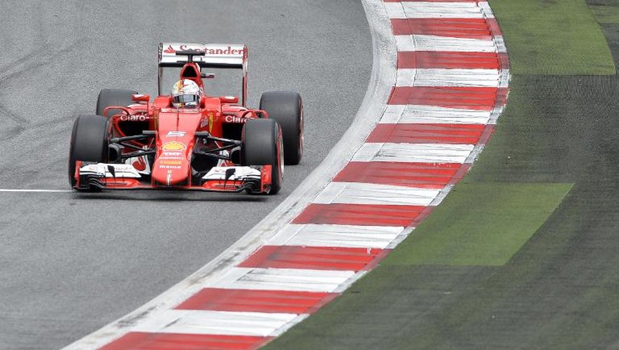 L'Allemand Sebastian Vettel (Ferrari), lors des qualifications pour le GP d'Autriche, le 20 juin 2015 à Spielberg