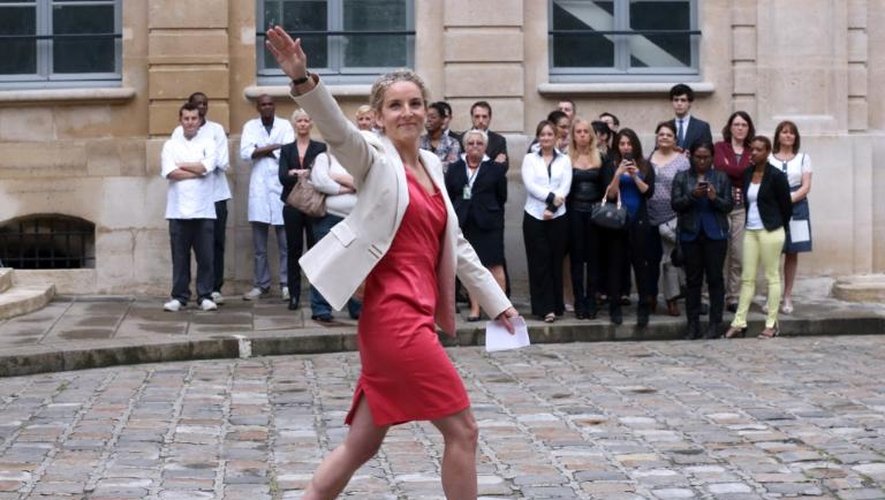 L'ex-ministre de l’Écologie Delphine Batho, lors de son départ du ministère, le 3 juillet 2013 à Paris