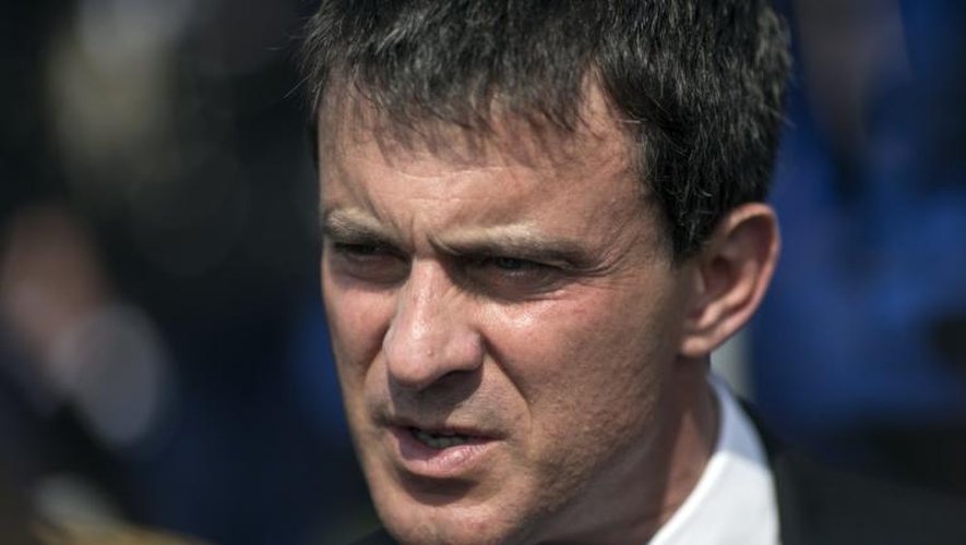 Le ministre de l'Intérieur Manuel Valls, le 2 juillet 2013 à Melun