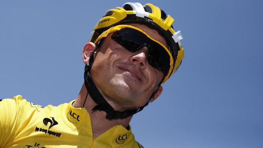 L'Australien Simon Gerrans avant le départ de la 6e étape du Tour de France le 4 juillet 2013 à Aix-en-Provence