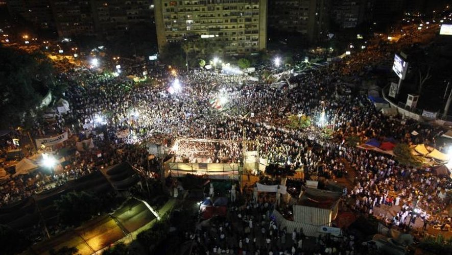 Des partisans du président déchu Mohamed Mosri manifestent au Caire, le 4 juillet 2013