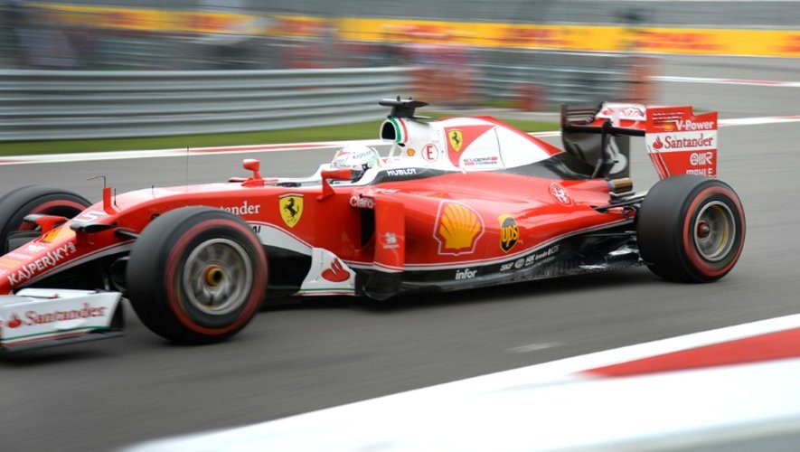 L'Allemand Sebastian Vettel (Ferrari) lors des qualifications pour le GP de Russie de F1, le 30 avril 2016 à Sotchi